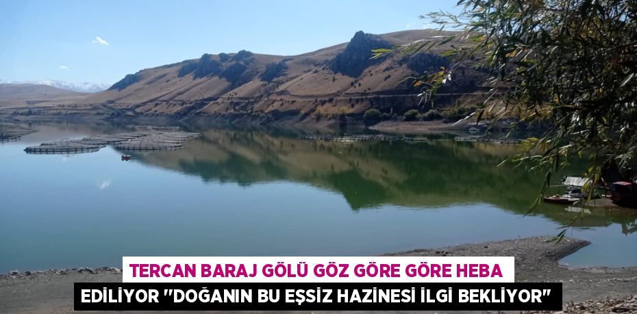 TERCAN BARAJ GÖLÜ GÖZ GÖRE GÖRE HEBA EDİLİYOR ''DOĞANIN BU EŞSİZ HAZİNESİ İLGİ BEKLİYOR''