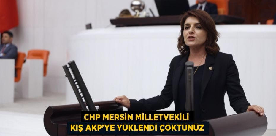 CHP MERSİN MİLLETVEKİLİ KIŞ AKP’YE YÜKLENDİ ÇÖKTÜNÜZ