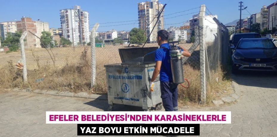 EFELER BELEDİYESİ’NDEN KARASİNEKLERLE YAZ BOYU ETKİN MÜCADELE