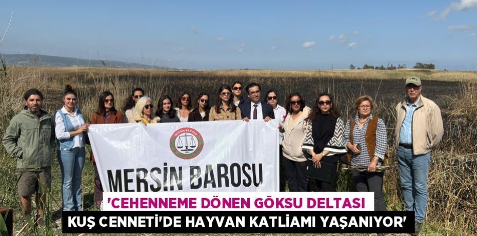 “CEHENNEME DÖNEN GÖKSU DELTASI KUŞ CENNETİ’DE HAYVAN KATLİAMI YAŞANIYOR”