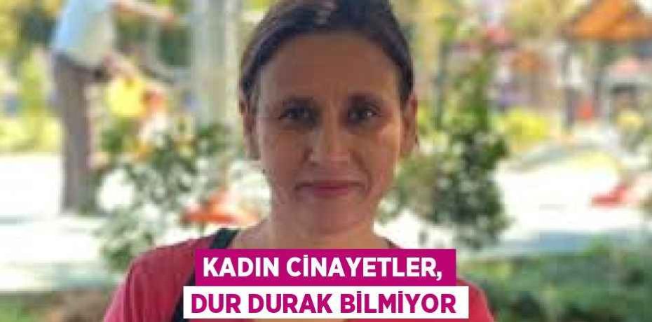 KADIN CİNAYETLER, DUR DURAK BİLMİYOR