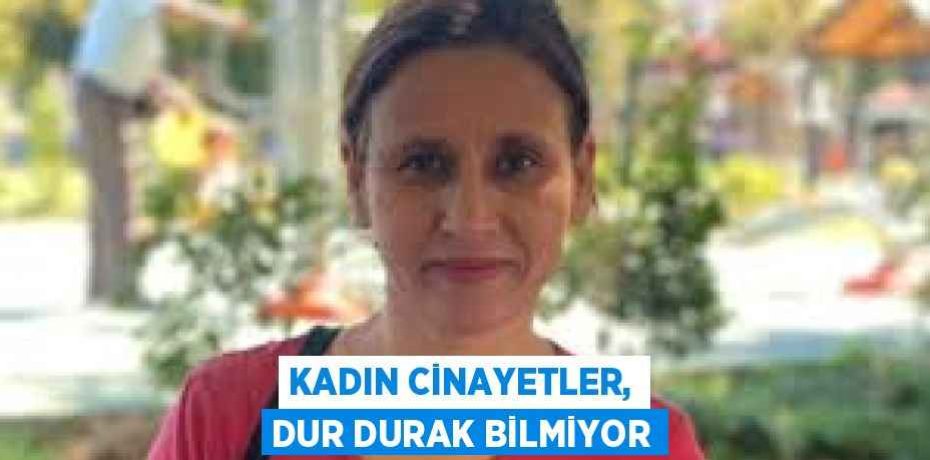 KADIN CİNAYETLER, DUR DURAK BİLMİYOR