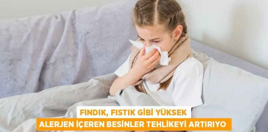 FINDIK, FISTIK GİBİ YÜKSEK ALERJEN İÇEREN BESİNLER TEHLİKEYİ ARTIRIYO
